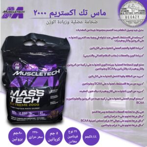 ✓ MASSTECH EXTREME 2000 PROTEIN GAINER