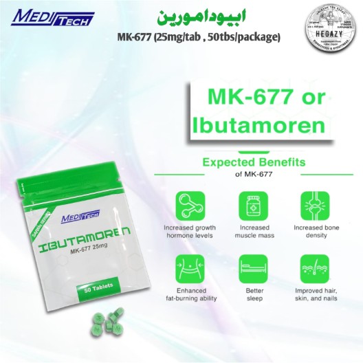 "MK677 IBUTAMOREN MEDITECH (25mg/tab).50tbs"